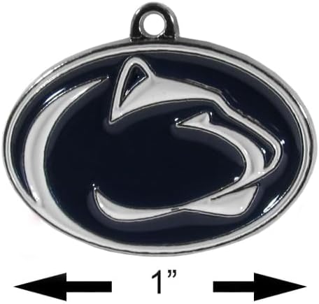NCAA Siskiyou Sports Womens Penn State Nittany Lions Chrome Dangle Earrings One Size Team Colors - Image 4