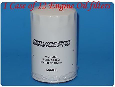 (Lot of 12) M4466 Engine Oil Filter Service Pro Fits: BMW 325 325E 325ES 325I 325IS 325IX 525I 528E MERCEDES-BENZ 190E 260E 300CE 300E 300SE 300SEL 300SL 300TE ,VOLKSWAGEN CORRADO