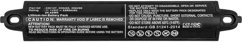 Replacement Battery for Bose 404600, Soundlink, Soundlink 2, SoundLink 3, Soundlink II, SoundTouch 20,Part NO 330105, 330105A, 33010711.1V/2200mA