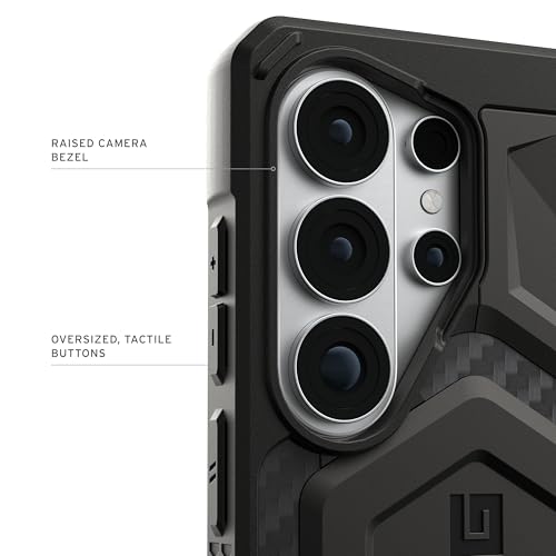Image of Urban Armor Gear UAG Designed for Galaxy S26 5G Case, Monarch Pro - Compatible with Magnetic Charging Premium Rugged Military Drop Tested Protective Cover - Carbon Fiber