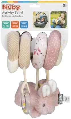 Nuby Activity Spiral for Carriers and Strollers, Bunny - 3