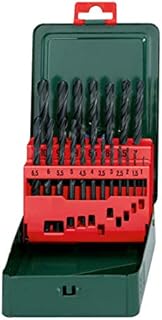 Metabo HSS-R Bohrerkassette, 19-teiliges Spiralbohrer Set nach DIN 338, rollgewalzt / zylindrisch / rechtsschneidend, Typ N, Art.-Nr. 627151000