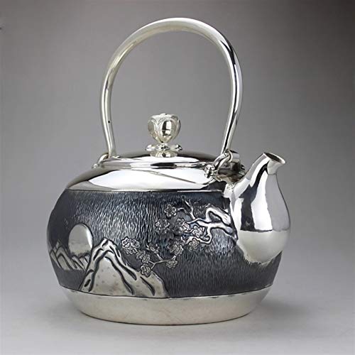 No-Branded Teiera d'Argento hkrstssxj Teiera Set Acqua Calda Drinkware for Uso Domestico Sterling Silver Silver Service… - immagine 5