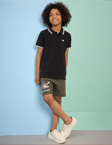 Image of Amazon Brand - Symbol Boys Cotton Rich Stretchable Knit Terry Shorts | Age 2-14 Years