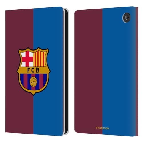 Étui portefeuille en cuir Amazon Fire 7 2022 FC Barcelona à rabat