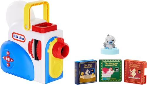 Little tikes Story Dream Machine Starter Kit con 3 Cuentos de Hadas clásicos-Proyector de Luces, Sonidos y Audio para niños-Incluye 3 Historias y 1 Personajes, Color, pequeño, 174568-IT