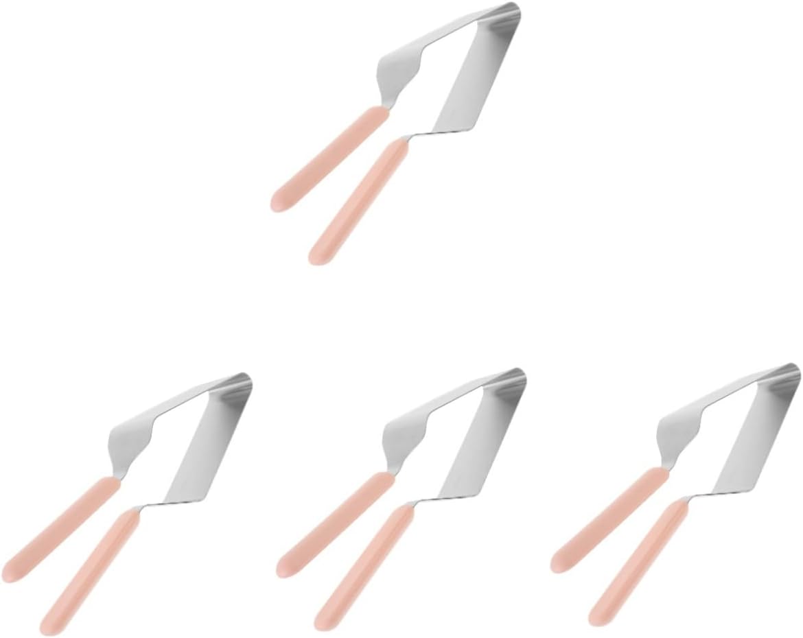 MAGICLULU 4pcs Cake Slicer Stainless Steel Professional Baking Tool Party Gadget Cake Server