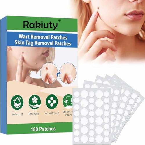 Wart and Mole Removal Patches,Parches Quita Verrugas Cuello y Cara,Producto de Verrugas,Skin Tag Removal Patches,Mole Removal,Parches Quita Verrugas Cuello y Cara,180 Piezas