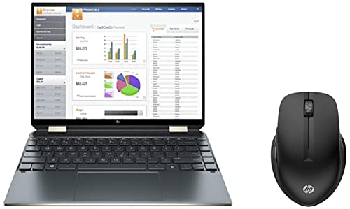 Image of HP Spectre Laptop (Intel i5 11th Gen /16GB RAM & 512GB SSD Storage /Win 10 Pro + MS Office) 430 Multi-Device Bluetooth Wireless Mouse with 4 Programmable Buttons / 800 DPI - 4000 DPI /