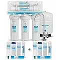 Geekpure 5-Stage Reverse Osmosis Drinking RO Water Filter System with Extra 5 Filters-75GPD