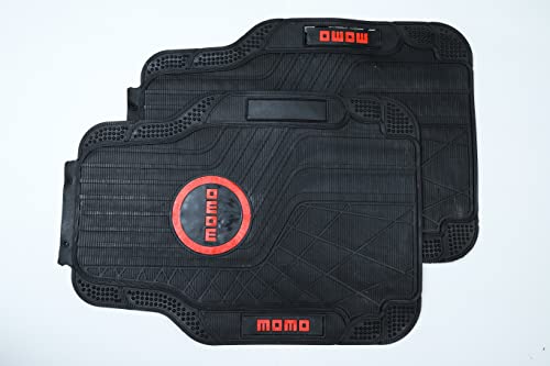 Generic 5PCS Custom Leather Car Floor Mats for Car, Full Coverage Front Rear Row Carpet,Mat Set Waterproof Floor Liners, Non-Slip Auto Floor Mat Accessories - black Momo