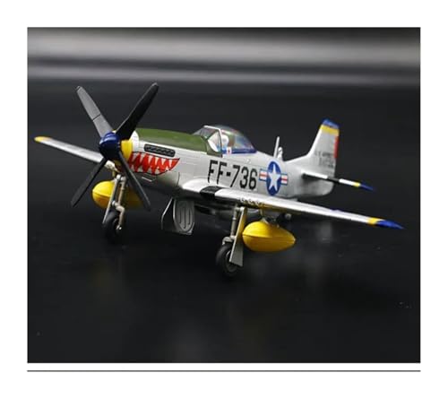 Avión P51 Mustang miniatura escala 1:48 de aleación militar 5