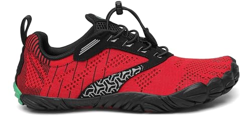 Miniatura 7 de Saguaro Hombre Mujer Minimalistas Zapatillas De Trail Running Ligeras Y Respirable Zapatos Descalzos Gym Playa Calzado De Deportes Acuaticos Para Correr Senderismo, Rojo Cereza 42 Eu