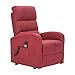 Sime - Fauteuil Relax électrique avec 1 Moteur et système releveur Robin-1M-MIRED Rouge Microfibre CE Medical