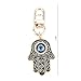 MUCOOS Hamsa Hand Keychain,Evil Eye Charm for Good Luck,Bag Charm & Car Accessories,Evil Eye Keychain Gift for Men Women