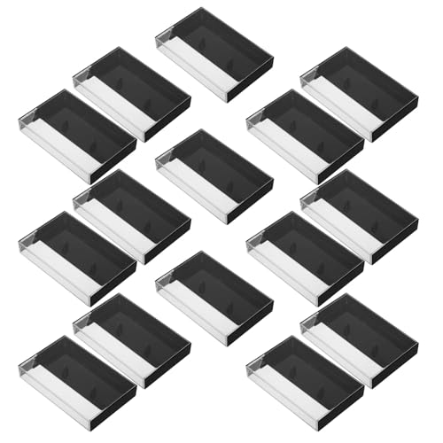 Levemolo Estuche Para 15 Cintas De Casete Organizador De Cintas De Casete Decoración Retro Color Negro