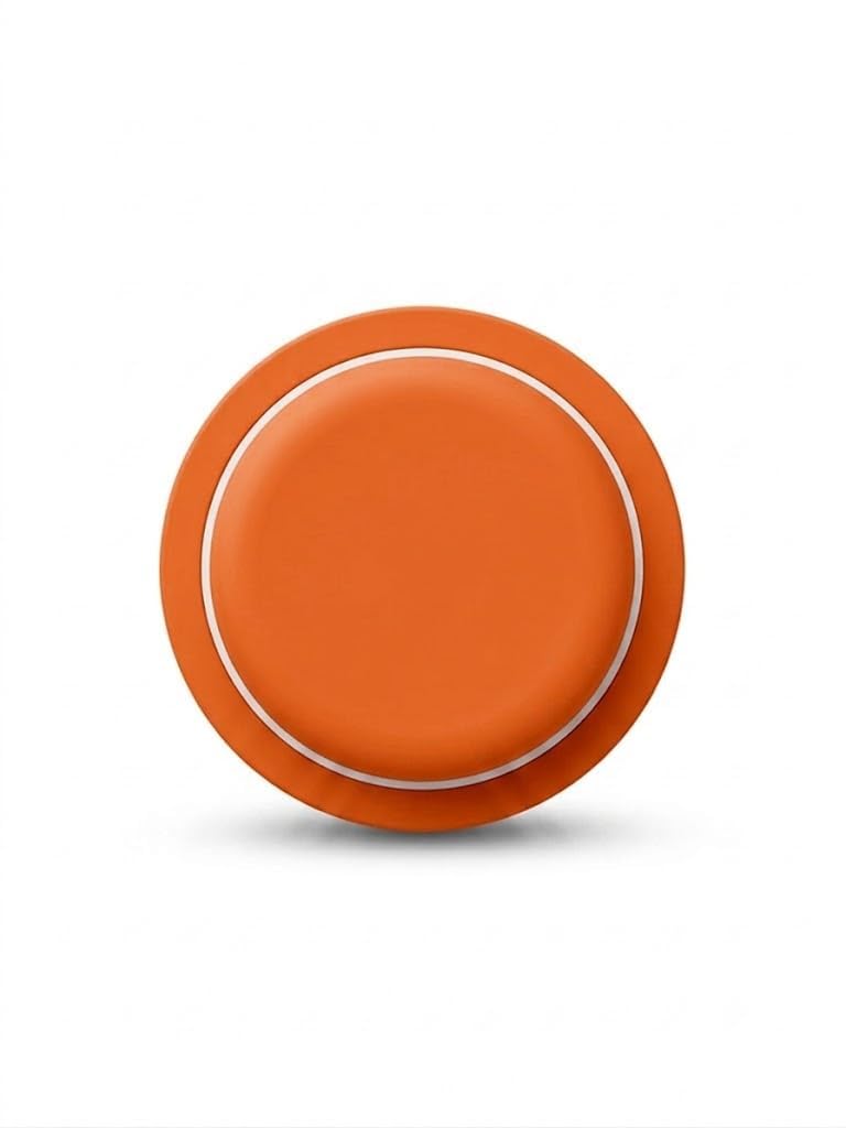 icare compatible with magsafe magnetic phone grip & mobile holder | 360° adjustable ring stand, finger holder & kickstand | magsafe pop socket pop-up holder for smartphones | macrons colors (orange)
