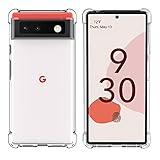 Foluu for Google Pixel 6 Case, Pixel 6 Case Clear, Scratch Resistant Reinforced Corners TPU Rubber Soft Skin Silicone Protective Case Cover for Google Pixel 6 2021 (Crystal Clear)