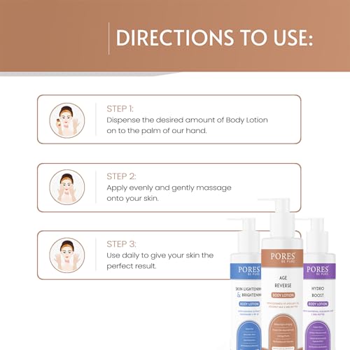 Image of PORES Be Pure Nourishing Body Milk 250ml Body Lotion | 72Hr Hydration | Deep Moisture Care for Very Dry Skin | Enriched with Almond Oil | Smooth, Radiant & Healthy Looking Skin Care (Coconut Milk, 250)