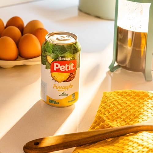 Petit Pineapple Nectar, 330 ml Cans (Pack of 24) – Refreshing Tropical Fruit Juice Beverage