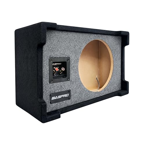 Image of BASPRO | Punch Master All New Updated PM-12DF(x) Universal - Fit Down-Fire Enclosure Box Now Compatible for 12 inch Multi- Brand Double /Single Magnet Subwoofers with Power Range 200W ~ 400W RMS
