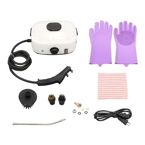 findmall 2500W High-Pressure Steam Cleaner 1500ml Portable Steamer for Cars Bathrooms and Upholstery Cleans Grime, Grease, Stains