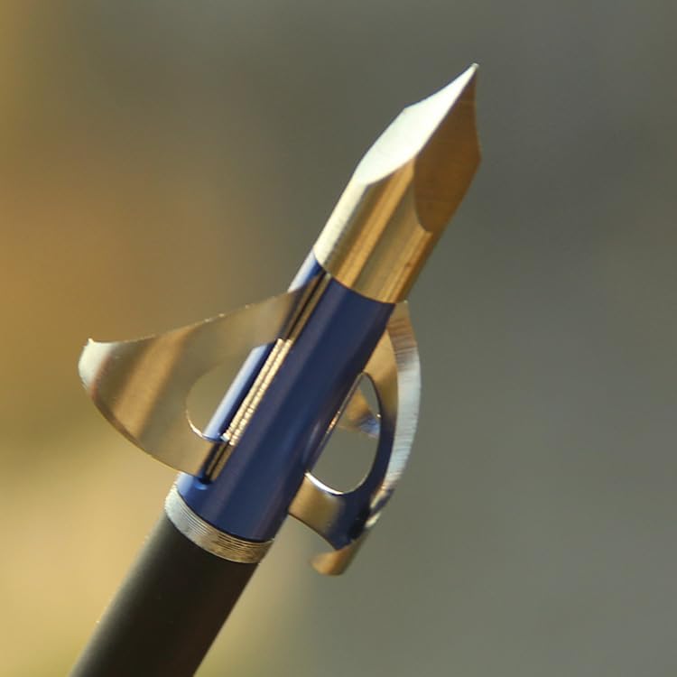 10pcs 100grain Hunting Broadheads Arrow Head Stainless Steel Arrow Point Tips for Archery Hunting Shooting Arrow Accessory