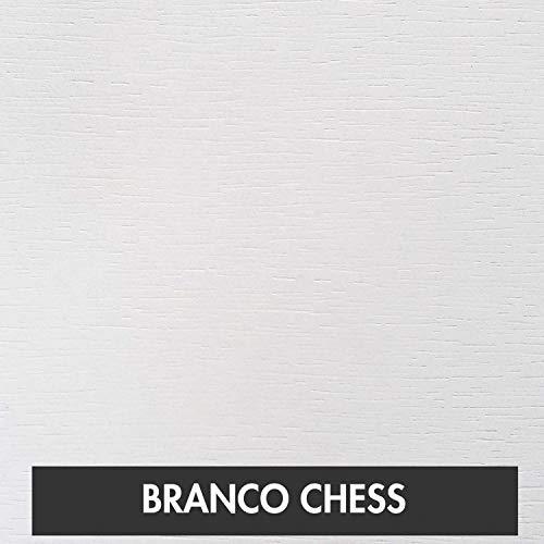 Bancada para Banheiro 80cm com Cuba Canoa L45 Prateleira e Espelheira 806w Metrópole Compace Branco