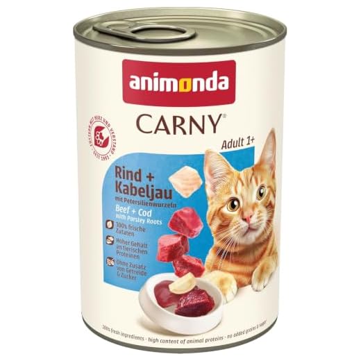 animonda Carny Katzen Nassfutter Rind und Kabeljau