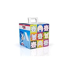 JUST FUNKY Sonic The Hedgehog Classic Pop Comic Collector Looksee Mystery Gift Box | 5 Themed Toy Collectibles | Lanyard, Pin, Wall Art & More