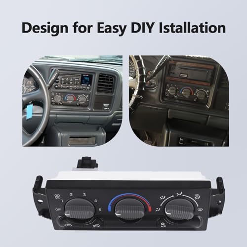 Front Climate Control Module HVAC Climate Control Panel Switch Heater A/C AC Control Compatible with Select Cadillac, Chevy, GMC Models Replaces 599-266 - Thumbnail 4