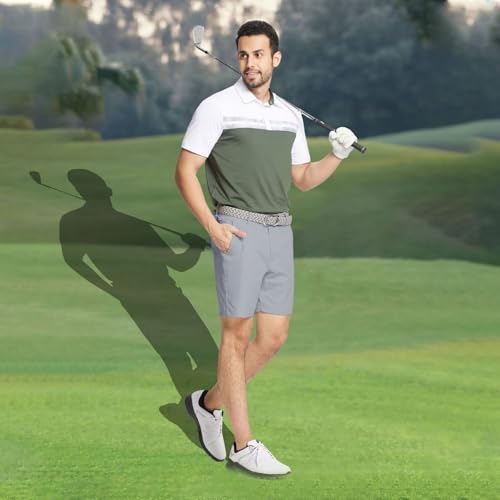 M MAELREG Golf Shorts Men 7 inch 9 inch Quick Dry Stretch Waist Moisture Wicking Water-Repellent Flat Front Flex Mens Shorts2