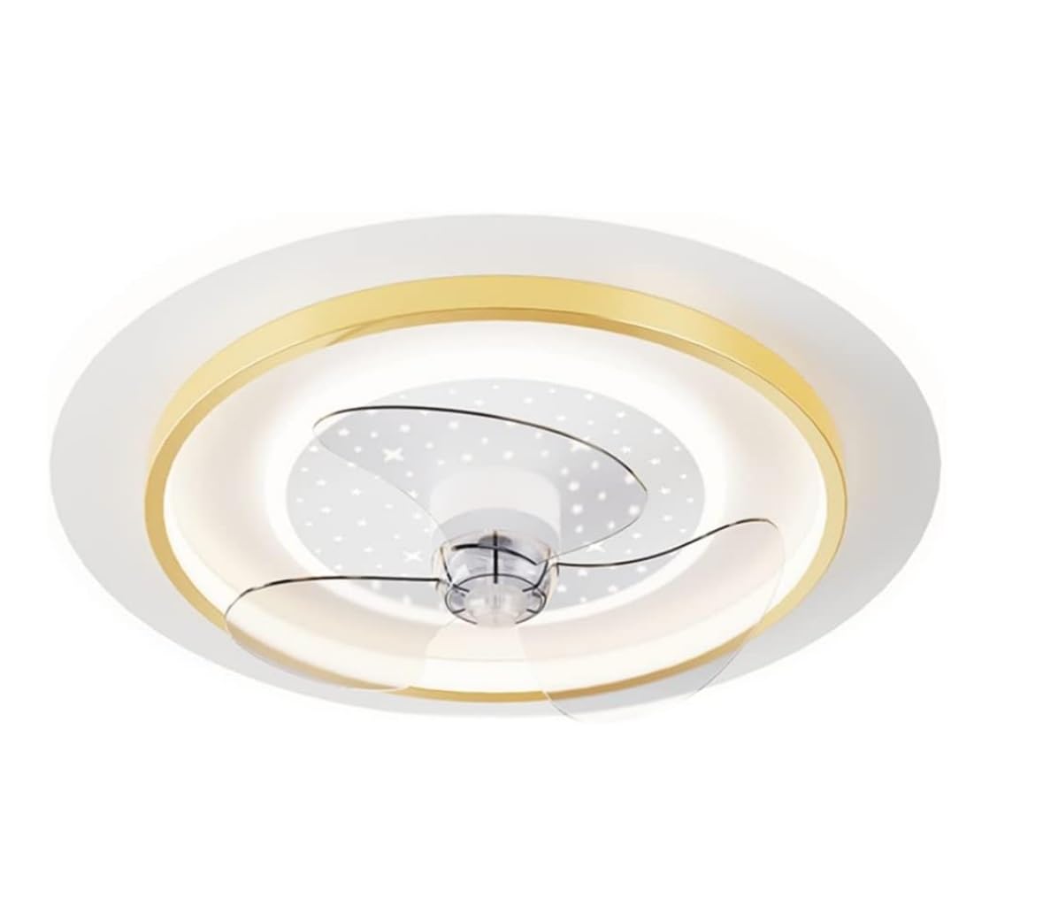 Ventilador de techo con luz para dormitorio que refresca las noches de verano