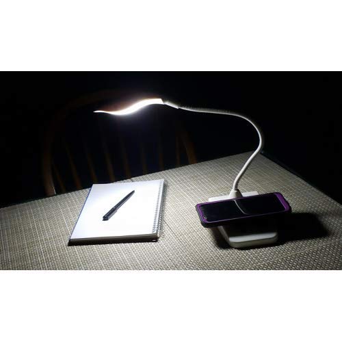 Vivilux Led Task Lamp With Wireless Charger, Usb Port And Flexible Neck; Rechargeable Battery Powered, Lightweight And Compact Desk Or Table Lamp For School, Work, Hobbies, Crafts, Reading And More #TOP3