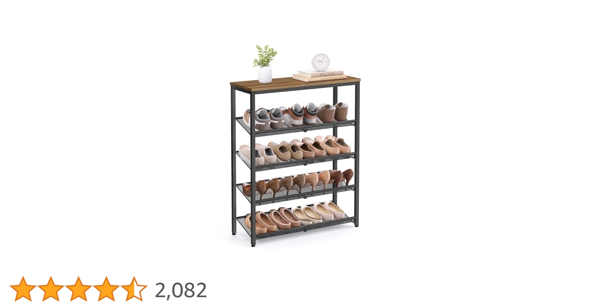 Amazon｜VASAGLE シューズラック 下駄箱 おしゃれ 省スペース 5