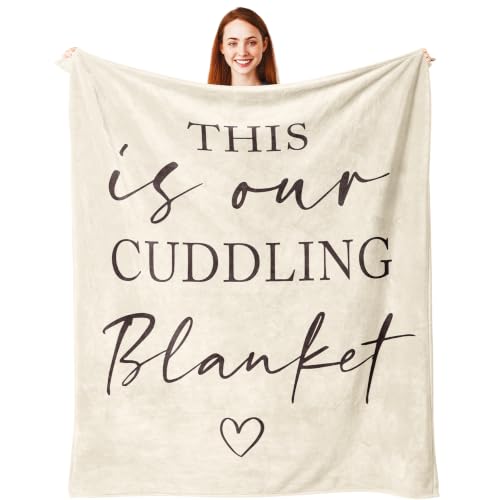 Pubrave Couples Gifts for Engagement/Wedding, Cuddling Blanket 60x50in