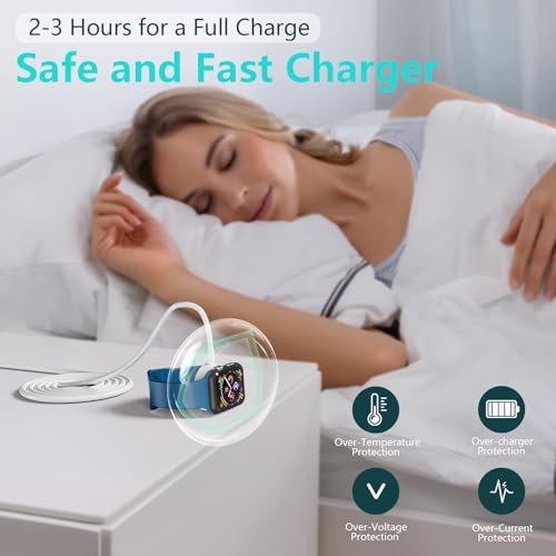 Upgraded 2 Pack for Apple Watch Charger Cable, [MFi Certified] iWatch Charger USB C Fast Charging Magnetic Compatible with iWatch Series 10 /Ultra 2/Ultra/SE 2/SE/9/8/7/6/5/4/3/2/1 3.3FT - Thumbnail 3