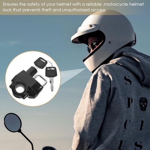 Candado para casco de moto de aluminio con acabado premium 5
