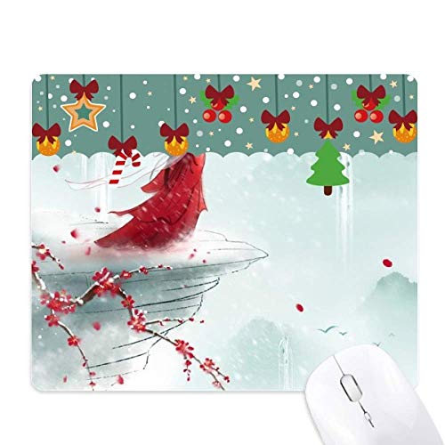 Tapis de souris aquarelle de style chinois en caoutchouc premium pour jeu