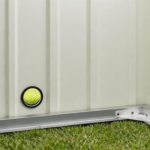 GARDEBRUK® Robot Lawnmower Garage | 86x100x63cm | Gable Roof | Metal Shed Garden Storage Ideal Gadgets for Men & Gardening Gifts for Men | Storage Solutions for Robotic Lawn Mower | Anthracite - Image 8