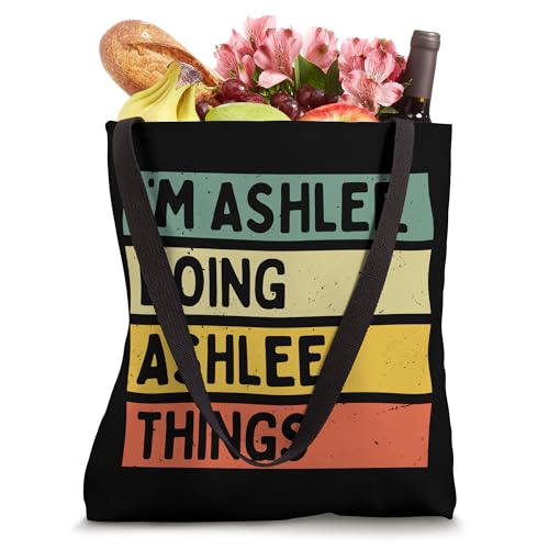 Bolso tote personalizado con frase divertida 'I'm Ashlee Doing Ashlee Things' miniatura 4