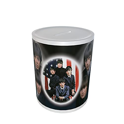 Personalised Gift products Tirelire en céramique avec icône des Beatles, cadeau pour les fans des Beatles, les amateurs de musique, les adultes, les acheteurs de cadeaux