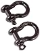 Rugged Ridge 11235.04 3/4" Black D-Ring 2-Pack