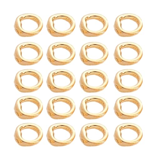 Versatile Two Hole Rings Clasps Beading Connect Links for Jewelry Projects