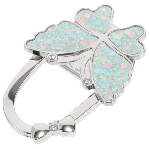 OSALADI Desk Bag Hook Portable Purse Holder for Table Metal Decorative Hanger Office and Home Accessory Matte and Sparkle Finish