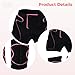 yeeplant Women's Ski Snowboard Hip Protection Shorts with Knee Pads, 3D Padded Protective Gear Set, 3 Pcs Ski Padded Shorts Knee Pads Set, Winter Sports Safety Equipment, Skating Skiing Guard Set