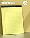 Legal Pads 8.5 x 11, 3 Pack Yellow Note Pads 8.5 x 11 Writing Pads Perforated Paper Tablets 8-1/2 x 11 Wide Ruled Legal Notepads Lined Pads of Paper Notepads Yellow Notebook 30 Sheets Per Notepad