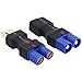 4pcs RC LiPo Battery Connector Adapter Compatible with EC3 to T Male Female Connectors ESC Charger