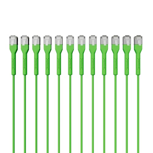 Câble patch slim Cat6 vert pour désencombrer le bureau à domicile