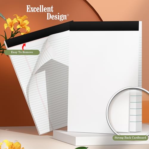 Legal Pads 8.5 x 11 Note Pads, 2 Pack Notepad 8-1/2 x 11 Legal Pad, 30 Sheets/Pad, Legal Pads 8.5 x 11 College Ruled Thick Writing Paper Lined Tablets Paper Pads Notepads for Work  image 3